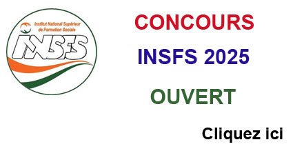 CONCOURS INSFS 2025 OUVERT - LIEN D'INSCRIPTION