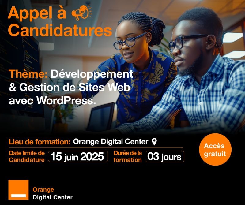 FORMATION GRATUITE EN DEVELOPPEMENT DE SITE WEB AVEC WORDPRESS