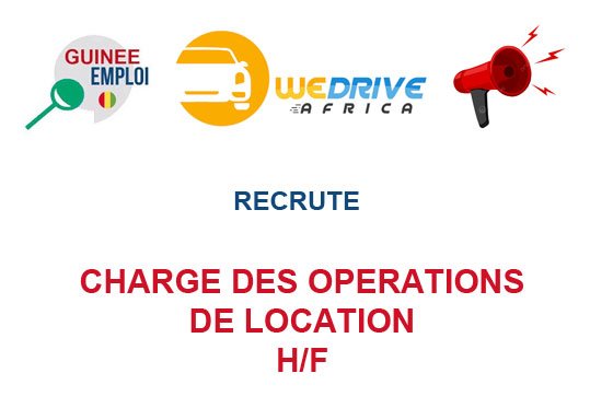 WEDRIVE RECRUTE CHARGE D'OPERATIONS DE LOCATION H/F