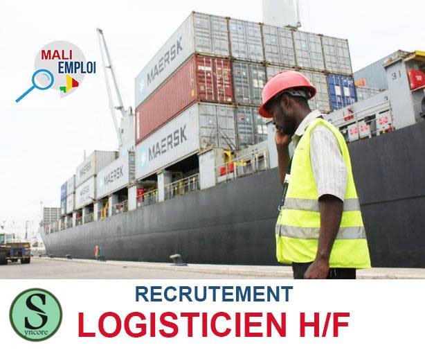 SYNCORE. SARL RECRUTE LOGISTICIEN H/F
