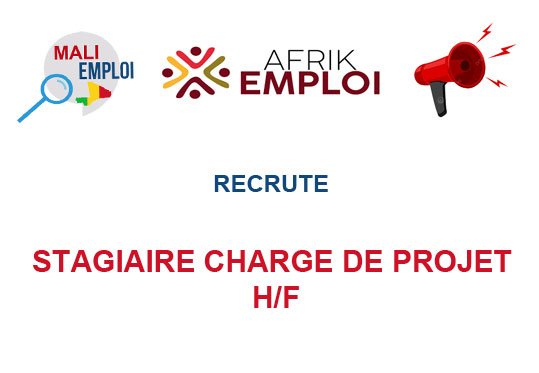 AFRIK EMPLOI RECRUTE STAGIAIRE CHARGE DE PROJET H/F