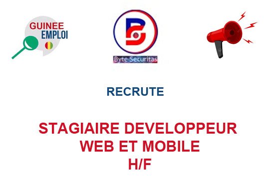 BYTES SECURITAS RECRUTE STAGIAIRE DEVELOPPEUR WEB ET MOBILE H/F