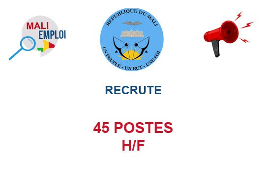 CPU-MALI RECRUTE 45 POSTES H/F