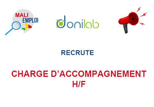 DONILAB RECRUTE CHARGE D'ACCOMPAGNEMENT H/F 