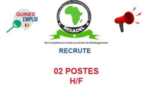 RESADEL RECRUTE 02 POSTES H/F 02-PS