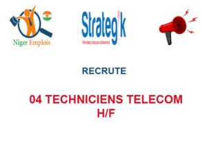 CABINET STRATEGIK RECRUTE 04 TECHNICIENS TELECOM H/F 04TEC