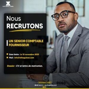 ELIITE MINING GUINEA RECRUTE SENIOR COMPTABLE FOURNISSEUR H/F 1761665875248