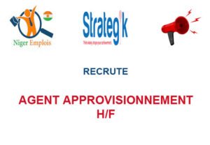 CABINET STRATEGIK RECRUTE AGENT APPROVISIONNEMENT H/F AGT-APP