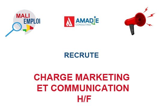 AMADJE CONSULTING RECRUTE CHARGE MARKETING ET COMMUNICATION H/F