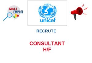 UNICEF RECRUTE CONSULTANT H/F CONS