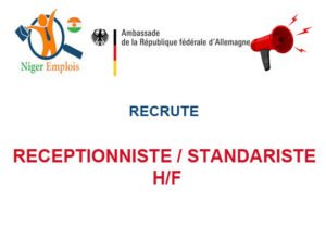 AMBASSADE D'ALLEMAGNE AU NIGER RECRUTE RECEPTIONNISTE / STANDARISTE H/F REC