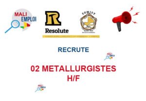 SOMISY RECRUTE 02 METALLURGISTES H/F 02-METAL