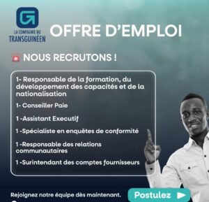 COMPAGNIE DU TRANSGUINEEN RECRUTE PLUSIEURS POSTES H/F 582976641_122171689886390426_3409138309274153400_n