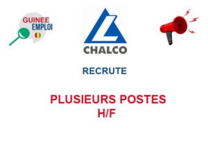 CHALCO GUINEE RECRUTE PLUSIEURS POSTES H/F PLPOS