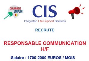 CIS RECRUTE RESPONSABLE COMMUNICATION H/F RESPCOM