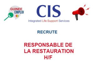 CIS RECRUTE RESPONSABLE DE LA RESTAURATION H/F RESPORES