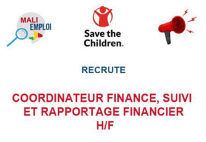 SAVE THE CHILDREN RECRUTE COORDINATEUR FINANCE, SUIVI ET RAPPORTAGE FINANCIER H/F image