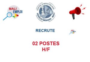 CICM MALI RECRUTE 02 POSTES H/F 02POS