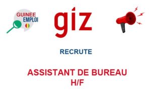 GIZ RECRUTE ASSISTANT DE BUREAU H/F ASBUR