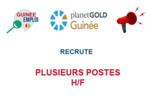 PLANETGOLD GUINEE RECRUTE PLUSIEURS POSTES H/F