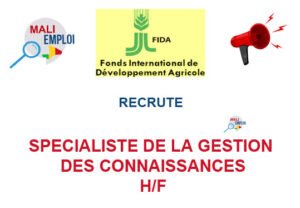 FIDA RECRUTE SPECIALISTE DE LA GESTION DES CONNAISSANCES H/F SPCGE