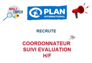 PLAN INTERNATIONAL RECRUTE COORDONNATEUR MERL H/F CORDN