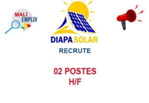 DIAPA SOLAR RECRUTE 02 POSTES H/F 02-POS