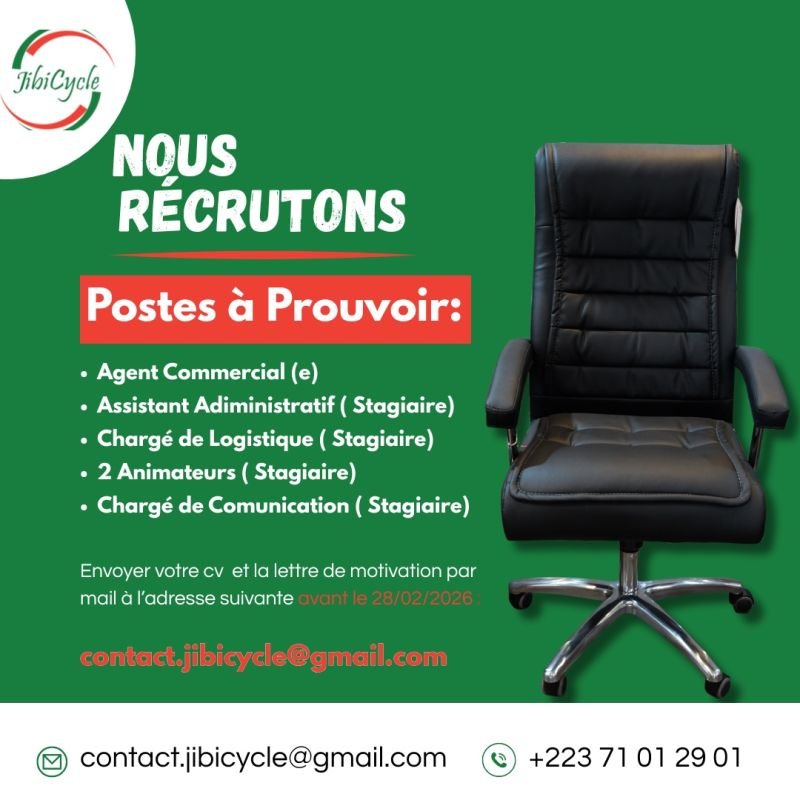 JIBICYLE RECRUTE 10 POSTES H/F
