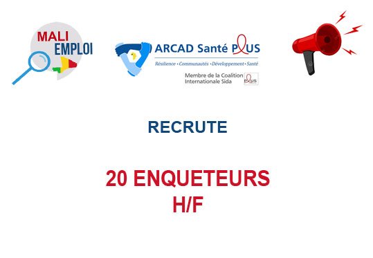 ARCAD SANTE PLUS RECRUTE 20 ENQUETEURS H/F