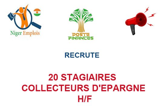 POSTE FINANCES SA RECRUTE 20 STAGIAIRES COLLECTEURS D'EPARGNE H/F