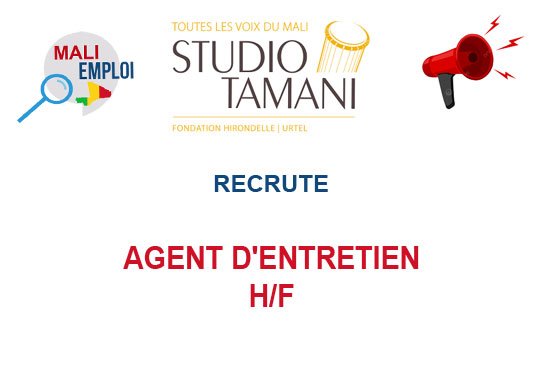 STUDIO TAMANI RECRUTE AGENT D'ENTRETIEN H/F