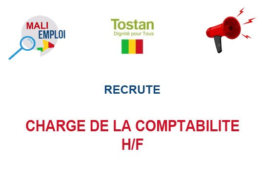 TOSTAN MALI RECRUTE CHARGE DE LA COMPTABILITE H/F