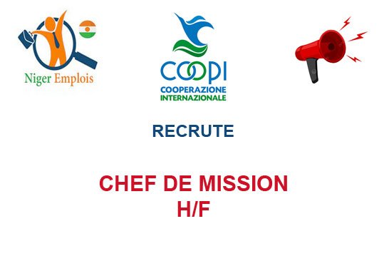 COOPI RECRUTE CHEF DE MISSION H/F AU NIGER