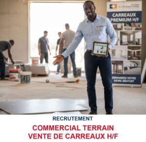 RECRUTEMENT COMMERCIAL TERRAIN VENTE DE CARREAUX H/F COMMTERR