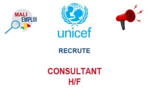 UNICEF MALI RECRUTE CONSULTANT H/F CONSL