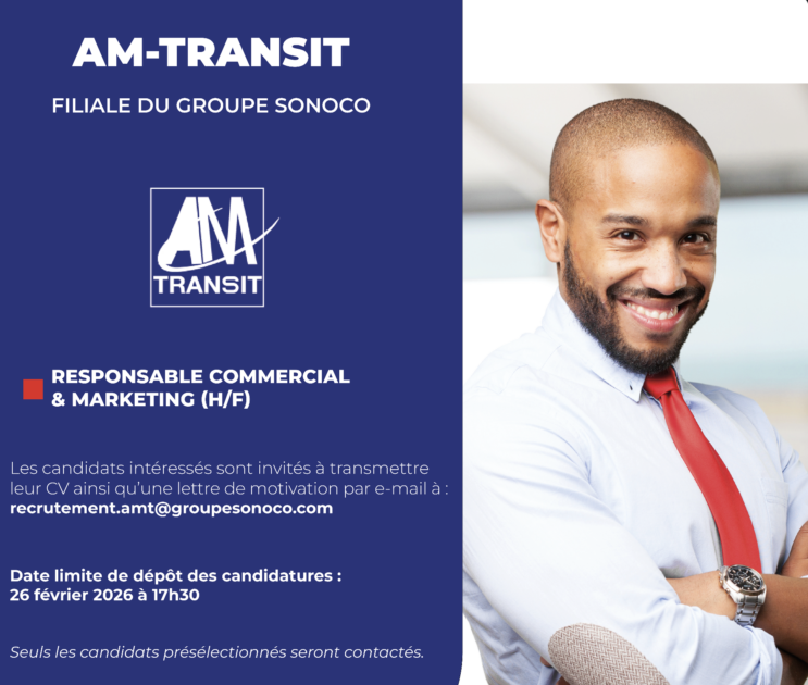 AM TRANSIT RESPONSABLE COMMERCIAL ET MARKETING H/F