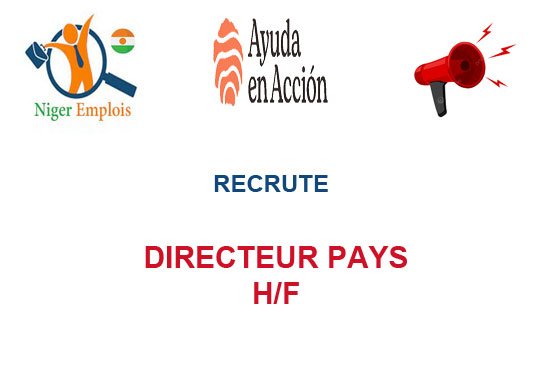 AYUDA EN ACCION NIGER RECRUTE DIRECTEUR PAYS H/F