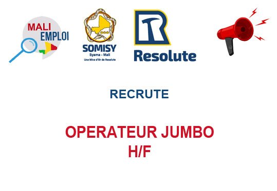 SOMISY RECRUTE OPERATEUR JUMBO H/F