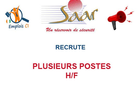 SAAR ASSURANCES RECRUTE PLUSIEURS POSTES H/F