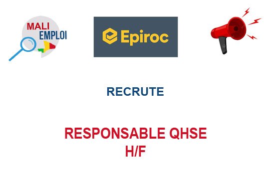 EPIROC RECRUTE RESPONSABLE QHSE H/F