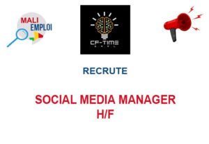 CF TIME RECRUTE SOCIAL MEDIA MANAGER H/F
