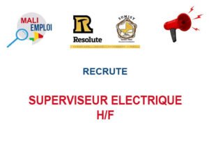 SOMISY SA RECRUTE SUPERVISEUR ELECTRIQUE H/F