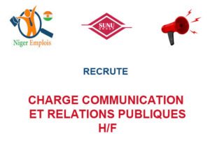 SUNU BUSINESS NIGER RECRUTE CHARGE COMMUNICATION ET RELATIONS PUBLIQUES H/F