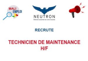 NEUTRON RECRUTE TECHNICIEN DE MAINTENANCE H/F TECHA