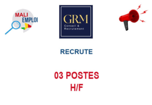 GRM MALI RECRUTE 03 POSTES H/F image