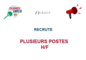 AS GROUP GUINEE RECRUTE PLUSIEURS POSTES H/F image