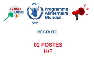 PAM GUINEE RECRUTE 02 POSTES H/F 02-POS