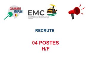 EMC GUINEE RECRUTE 04 POSTES H/F 04-POSS