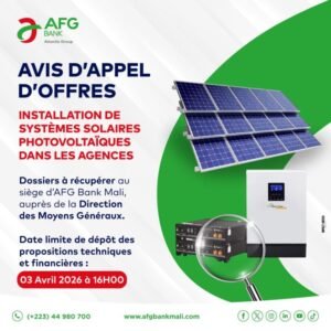 APPEL D'OFFRE AFG BANK 1774982974007