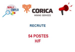 CORICA MINING RECRUTE 54 POSTES H/F 54-POS